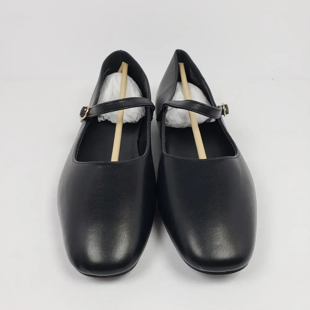 GAP Womens Size 11 Black Casual Mary Jane Ballet Flats Shoes